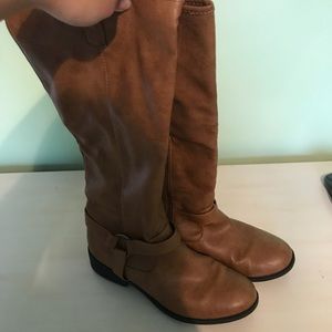 Brown tall boots